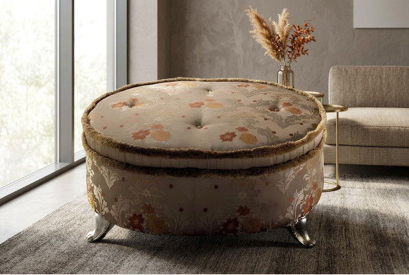 Ovālas galdiņš Chesterfield polster hokeris sarunas hokerim Sofa blakus apaļš
