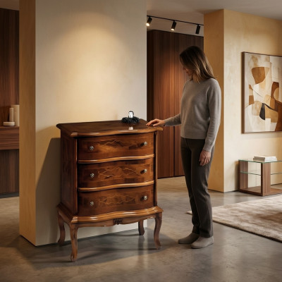 Kumodes Komoda Mēbeles Skapis Garderobe Sidbords Stils Koks Luksuss Jauns