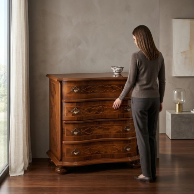Kumodes Garderobe Skapis Garderobes galds Mēbeles Antikvarisks stils Koks Luksuss Jauns