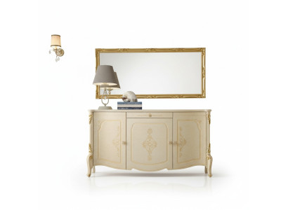 Sideboard Spiegel Galds Sideboard koksējums Mākslas mēbeles Stils Komoda komplekts 2 gab.