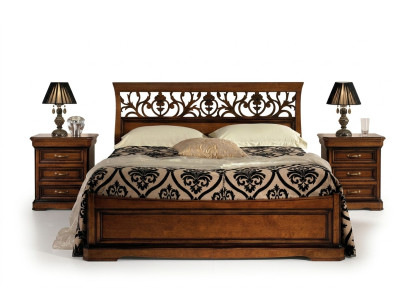 Gultas Mēbeles Divgults Dabīgais Koks Guļamistabas Mēbeles Dizaina Gultas Mēbeles Itālija