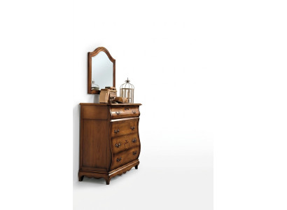 Komoda Sideboard Skapis Koks Itāļu Mēbeles Masīvs Spogulis 2 gab.