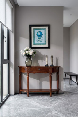 Konsolentisch Dizains Koka Galds Konsole Sideboard Galda Mēbeles