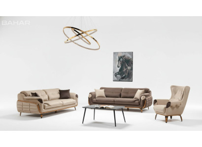 Sofa komplekts 3+3 sēdvietas dīvāns krēsls dīvāni atpūtas luksusa komplekts dzīvojamā istabā