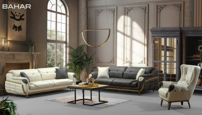 Sofas komplekts 3+3+1 sēdvietu dīvānu grupa dīvāns krēsls klasiskais komplekts