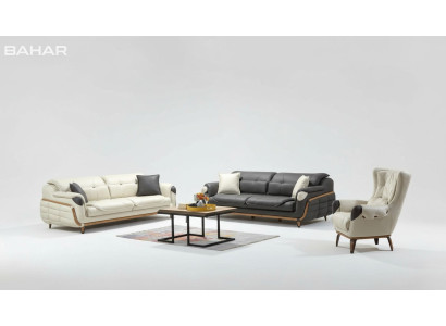 Sofas komplekts 3+3+1 sēdvietu dīvānu grupa dīvāns krēsls klasiskais komplekts