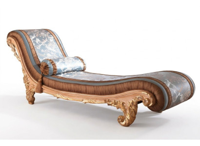 Gultas Art déco brūns komforta luksusa atpūtas šaiseļonga itāļu mēbeles