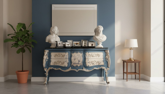 Komoda Sideboard koka skapis galds Itāļu dizains luksusa mēbeles īstais koks