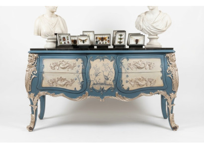 Komoda Sideboard koka skapis galds Itāļu dizains luksusa mēbeles īstais koks