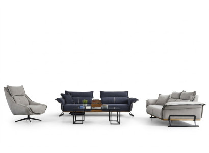 Sofas kolekcija luksusa Itāļu stila mēbeles Sofa komplekts komplekts 3 gab.