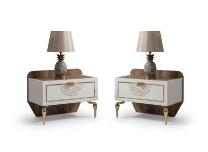 Nakts galdiņi Gulamistabas blumene Chesterfield galdi Konsoli