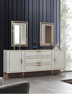 Konsultācijas spoguļu alga Konsole Kommode Sideboards 3tlg