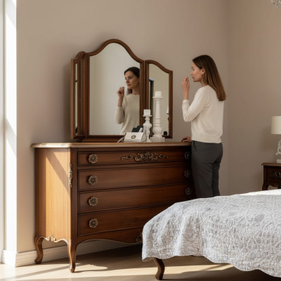 Komoda Luksusa nodalījums Sidebords Art deco stilā Komodes Itāļu luksusa mēbeles