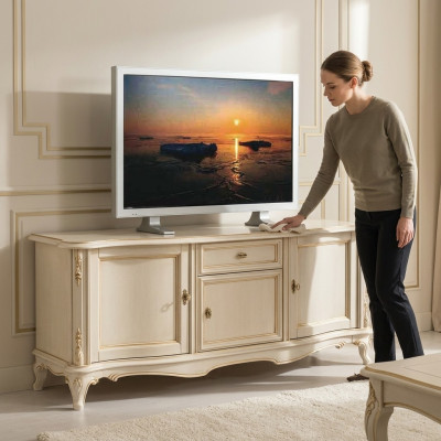 TV skapis Lowboard mēbeles skapji dzīvojamās istabas skapis galds Komoda 180cm