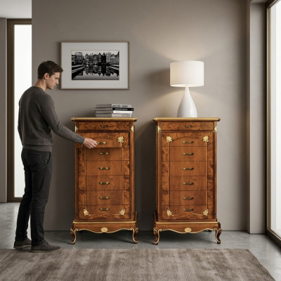 Skapis Mēbeles Komoda Virtenes Sideboard Brūns Komodas Sideboards Masīvkoks