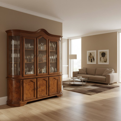 Galds Braun Vitrine Stikla skapis Mēbeles Sideboard Skapji Vitrīnas Skapji