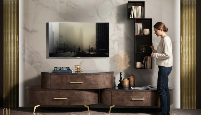 rtv televizora skapis galds viesistaba komoda zemā planšetdatora skapī moderns mēbeles