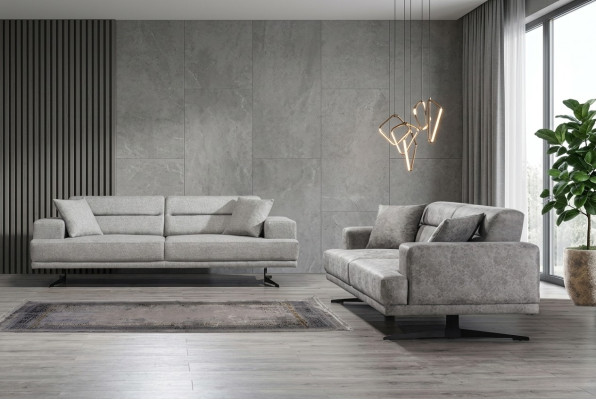 Sofas komplekts 3+3 vietas Sofas ādas polsteris Dizains Sēdvieta Moderns