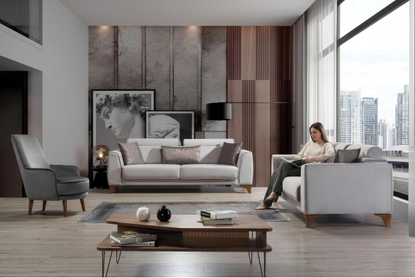 Sofa komplekts 3+3+1 sēdvietu dīvāni dizaina dīvāns dīvāns polsteris sēdeklis.