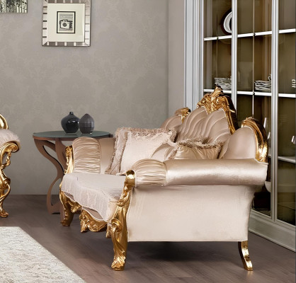 Sēdvieta trīsvietīgā sofa 3-vietīgā sofa Sofas Couchen audums stils baroks rokoko mēbeles
