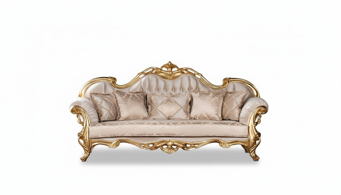 Sēdvieta trīsvietīgā sofa 3-vietīgā sofa Sofas Couchen audums stils baroks rokoko mēbeles