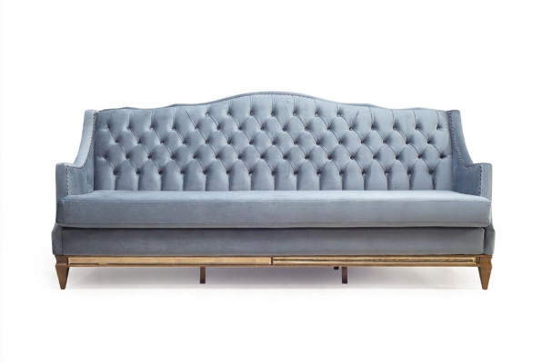 Luksusa mēbeles auduma dīvāns koksne Itālija auduma sofa klasiskie dīvāni