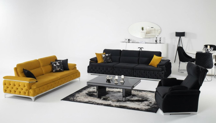 Sofas komplekts 3+3+1 sēdvietas dīvāns dīvāns Polster Garnitur Couchen audums