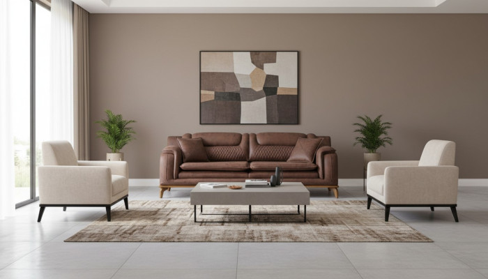 Dizaina dīvāns dīvāns Sofa 331 Sēdekļu komplekts Polstermöbel Ledersofa Couchen