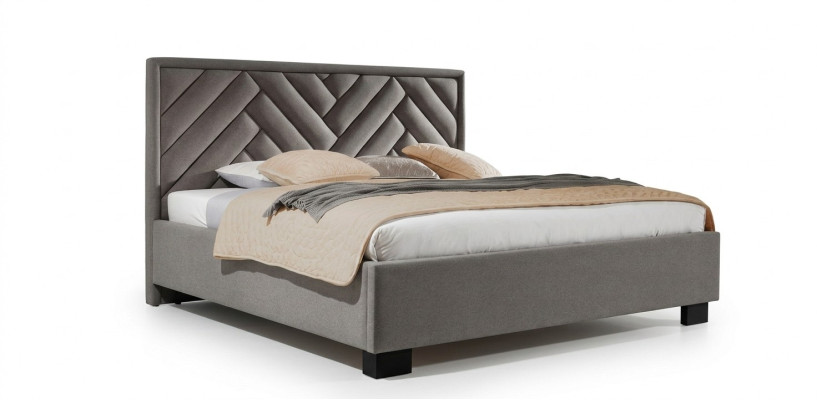 Polsteris Gulta Mēbeles Guļamistaba Gultas Taupe Brūna 200x200cm Atpūtai