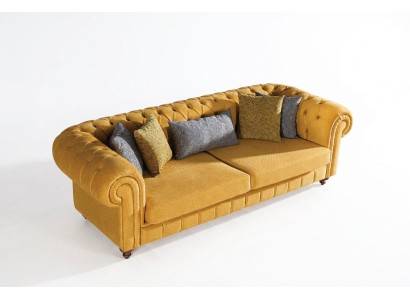 Dīvāns Dīvāns Polster Dīvāni Dizaina Mēbeles 3 personas sēdekļu Chesterfield sofa