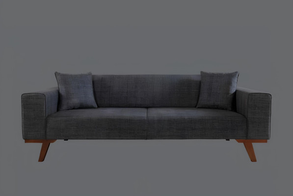 Sofa komplekts 3+3+1 sēdvietas Dizaina sofai Polster Couchen Pelēki Mēbeles 3 gab.