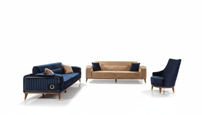 Luksusa 3+3+1 sēdvietu dīvānu komplekts dizaina dīvāns Piekariņu Sofa Moderns