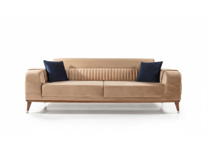 Laiks iedarbinātājs 3 cilvēku sofers Beige krāsā Dīvāni Dzīvojamā istaba Stils Koks