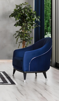 Sofasets 3+3+1 ​​Sēdvietas Kanapes Apgalvoti Dīvāni Koki pelēks zils Veltņu