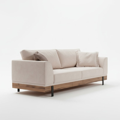 Dizaina dīvāns 3 sēdvietas gultas dīvāns Moderni dīvāni Istabas mēbeles Beige