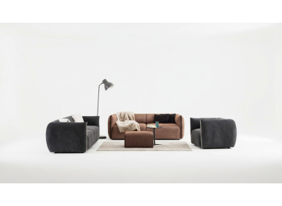 Sofas komplekts ar 4+3+1 sēdvietām, mēbelu komplekts, kopplaiks 3 gabalus, jauns