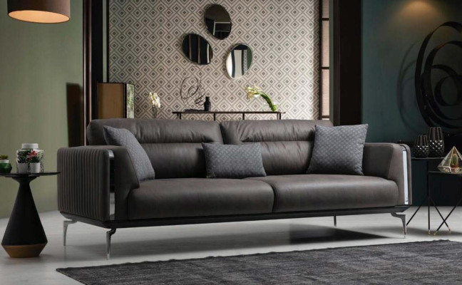 Sofas komplekts Sofa Garniturā Sofa 3+3+1 vietā Sēdētājs Moderns Poliesters Trīs vietu sēdeklis