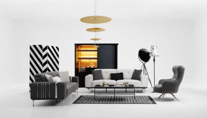 Sofa luksusa dīvāns komplekts 3+3+1 sēdvietu dīvāni krēsli auduma dizaina mēbeles jaunas