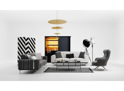 Sofa luksusa dīvāns komplekts 3+3+1 sēdvietu dīvāni krēsli auduma dizaina mēbeles jaunas