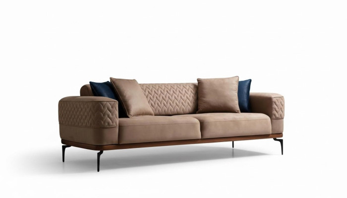 Luksusa dīvāns dizains trīskrēsls moderns dīvāns taupe dīvāni mēbeles apdare Loft Jauns
