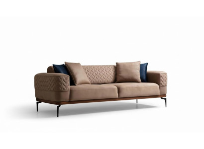 Luksusa dīvāns dizains trīskrēsls moderns dīvāns taupe dīvāni mēbeles apdare Loft Jauns