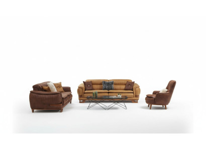 Sofasets Dīvāns Komplekts 3+3+1 Vieta Fotelis
