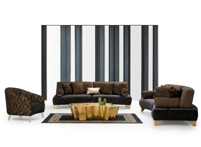 Sofas komplekts Divvietīgs dīvāns Dīvāns Krēsls Trijvietīgs 3+3+1 galdiņu komplekts Auduma grupa Jauns