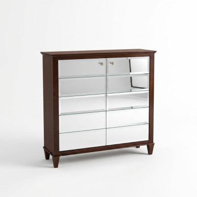 Sideboard Kommode Skapja Klasiskas luksusa skapji Dzīvojamā istaba Klasiskais brūns