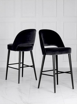 Barstools Stools Bar Chairs Chairs Modern Polyester Black Fabric Wood Design New