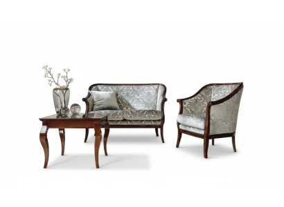 Sofas klājs Dīvāns komplekts Rokkraksta krēsls Lux couch galds komplekts dzīvojamā istaba mēbelēm 3 gab.