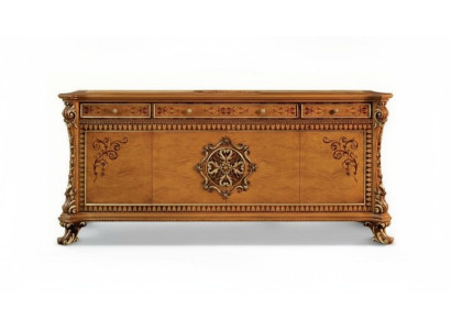 Luksusa komoda xxl Sideboard Kommode koka trauks Mēbeles skapis Brūns