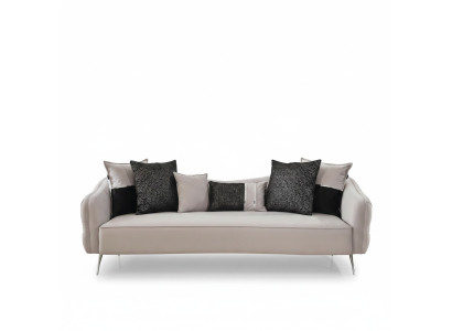 Trīs vietu Chesterfield dīvāns 3 sēdvietu dīvānu dizains Moderns audums Balts
