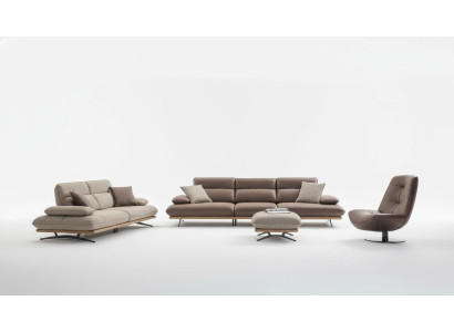 Sofa komplekts, 4+3+1 krēsls, krēsls, luksusa mākslīgais ādas brūns grupa