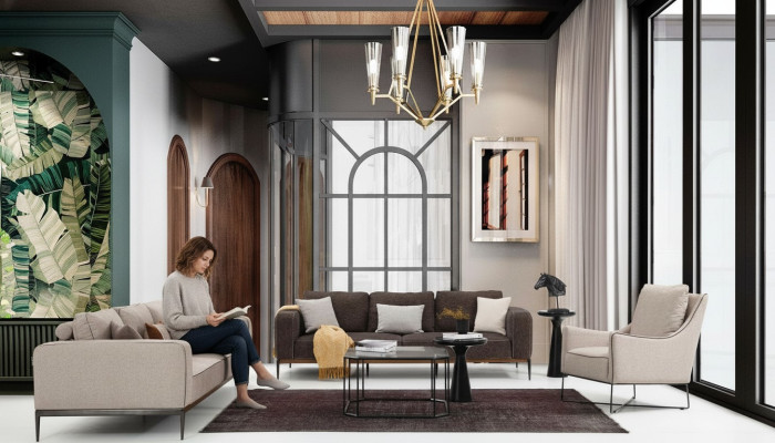 Sofas komplekts 431 vietu dīvāns gaiši beige dīvāns krēsli moderns komplekts
